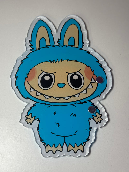 blue labubu tile